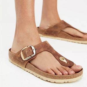 Birkenstock / Gizeh Big Buckle / Leather Cognac / EU 36